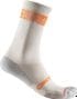 Castelli Unlimited 18 Silver/Orange Unisex Socks