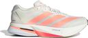 adidas Adizero Boston 13 Men's Running Shoes in White/Orange