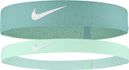 Nike Flex Headbands (x2) Green