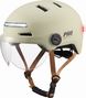 Casque de vélo Clearview visières et éclairage NTA 8776 beige