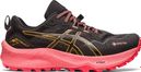 Asics Gel Trabuco 11 GTX Black Pink Women's Trail Running Shoes