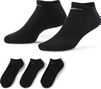 Calcetines (x3) Nike Everyday Cushioned Negro Unisex