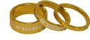 Insight 1-1/8'' x3 Spacers Gold
