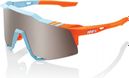 Lunettes 100% Speedcraft Bleu Orange - Verre HiPer Miroir Silver