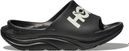 Hoka Ora Athletic Slide Recovery Shoes Black/White Unisex