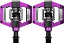Pair of Crankbrothers Mallet Trail Pedals Purple / Black