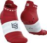 Chaussettes Compressport Pro Racing V4.0 Ultralight Run Low Rouge/Blanc