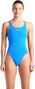 Maillot de bain Arena Multi Solid Tech Back Bleu/Corail Femme