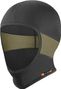 Bonnet d'Eté en Soie Glacée Anti UV Cagoule Noir/Vert