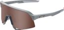 100% S3 Soft Tact Brille Grau - HiPER Linsen Verspiegelte Crimson Silver