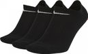 Nike Everyday Lightweight No-Show Socks (x3) Black Unisex