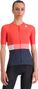 Sportful Snap Koralle/Blaues Damen Kurzarmtrikot