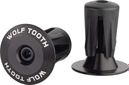 Embouts de Guidon Wolf Tooth Alloy Bar End Plugs Noir
