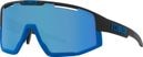 Lunettes Bliz Fusion Noir Mat/Bleu - Ecran Miroir Bleu