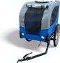 Remorque pour chien Premium pliable – Bleue – Imperméable – Jusqu'à 30 kg
