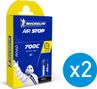 MICHELIN 2 BUTYL A1 Inner Tubes 700 x 18/25C Presta 52 mm