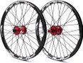 Paire de Roues Alu Pride Control Pro Disque 36h Rouge
