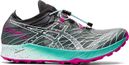 Asics FujiSpeed Trailrunning-Schuh Schwarz Grün Rosa Damen