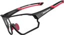 Rockbros lunettes de cyclisme photochromiques UV400 - noir et rouge