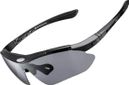 Rockbros Lunettes de vélo polarisées - Noir