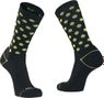 Pair of Northwave Core Sock Black Yellow Fluo Socks
