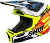 Casque Intégral Shot Furious Adulte Flash Bleu Jaune Fluo Brillant
