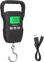 Digitale Hängewaage für Fahrradwerkstatt LCD 60 kg / 10 g – Edelstahlhaken, Akku und USB