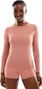 T-shirt fitness manches longues femme Poise Corail