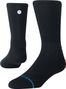 Stance Icon Mid Solid Ribbed Crew Socks Black