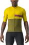Castelli A Blocco Short Sleeve Jersey Yellow/Khaki