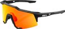 Brille 100% Speedcraft - Soft Tact Black - HiPER Spiegel Rot