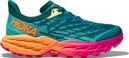 Chaussures de Trail Running Femme Hoka Speedgoat 5 Bleu Orange Rose