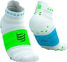 Compressport Pro Racing V4.0 Ultralight Run Low sokken Wit/Blauw/Groen