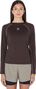 Women's Brown Circle Aerowool Running T-Shirt