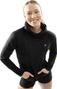 Sweat à capuche fitness femme Nexus Noir