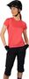 Pantalones cortos 3/4 con piel Endura Hummvee Negro Mujer