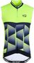 Maillot de vélo sans manche homme CUBIC jaune/bleu