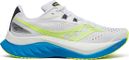 Chaussures Running Saucony Endorphin Speed 4 Blanc/Jaune/Bleu Homme