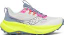 Zapatillas Trail Saucony Xodus Ultra 4 Blanco/Amarillo Mujer