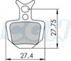 Plaquette frein vtt 13 clarks adapt. formula oro (pr) organique