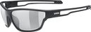 UVEX Sportstyle 806 V Sonnenbrille Mattschwarz