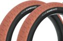 2x pneus BMX ACME 20 pouces x 2 40 pouces marron KHE