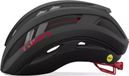 Casque Giro Aries Spherical Mips Noir Rouge Carbon Mat