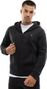 Sweat à capuche fitness zippé homme Intrepid Noir