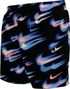 Costume da bagno Nike Swim Breaker Asteroid AOP Nero/Blu da ragazzo