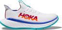 Hoka Carbon X 3 White Blue Red Running Shoes