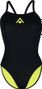 Aquasphere Essential Tie Back Swimsuit Black Yellow