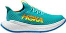 Hoka Carbon X 3 Damen Running Schuh Blau Grün Gelb