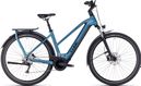 Cube Kathmandu Hybrid One 750 Trapeze Elektrische Stadsfiets Shimano Deore 10S 750 Wh 700 mm Blauw 2023