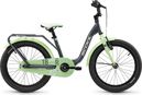 Vélo enfant S'COOL niXe 1 vitesse - Gris foncé/Vert pastel